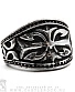 кольцо геральдическая лилия в орнаменте