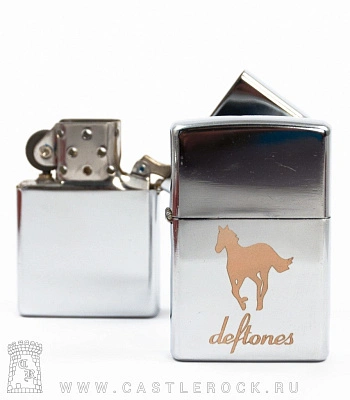 зажигалка с гравировкой deftones "white pony"