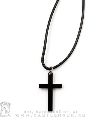 подвес крест (малый, черный)