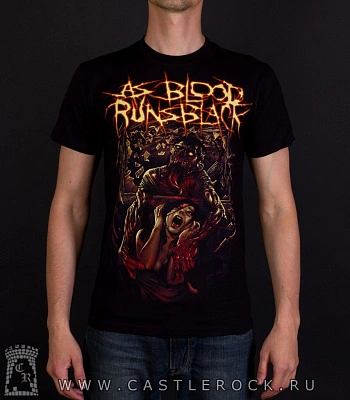 футболка as blood runs black (зомби с девушкой)