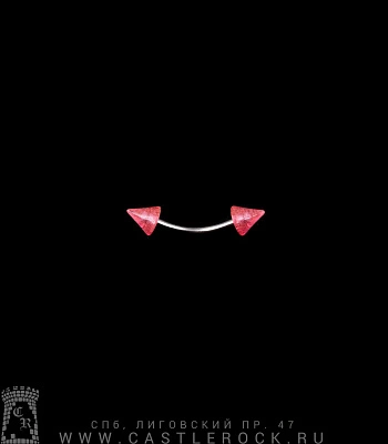 Микробанан Сталь с Акриловыми Шипами (розовыми) 1,2 х 10 х 4/4