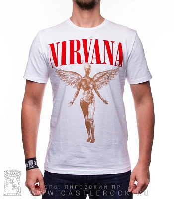 футболка nirvana "in utero" (белая)