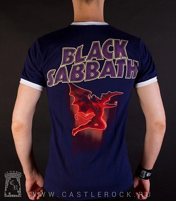 футболка black sabbath "the end" (рингер)