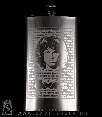 фляга стальная с гравировкой doors jim morrison 10 oz