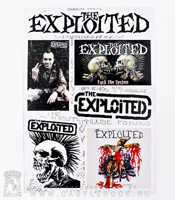 набор наклеек exploited 01 (стикерпак)