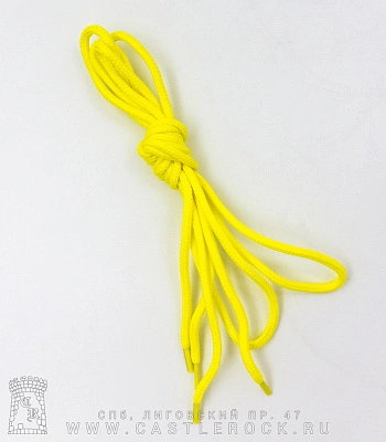 шнурки желтые (яркие, круглое сечение)
