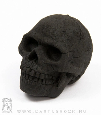 стирательная резинка череп (черная)