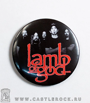 магнит круглый lamb of god (группа)