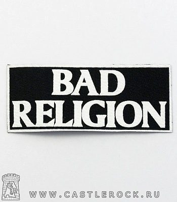 нашивка bad religion (надпись белая)