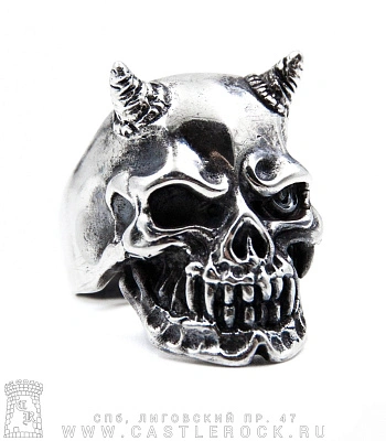 кольцо череп демона (большой)