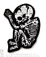 нашивка cannibal corpse "butchered at birth" (скелет, резная, вышивка)