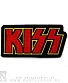 нашивка kiss (лого красное с желтым, вышивка)