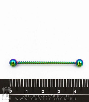 Штанга Индастриал Сталь "Бензиновая" с Шариками Спираль 1,6 х 38 х 5/5