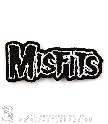 нашивка misfits (надпись, вышивка)