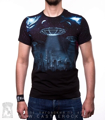 футболка город будущего (светится)