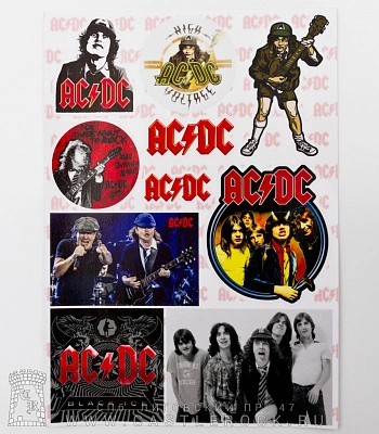 набор наклеек ac/dc (стикерпак)