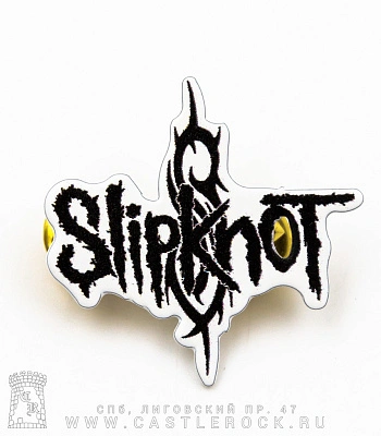 значок цанга slipknot (лого ч/б)