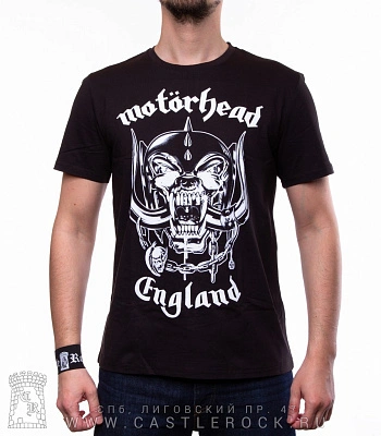 футболка motorhead "england" (ч/б)
