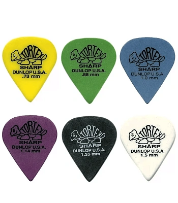 медиатор dunlop tortex sharp 4121
