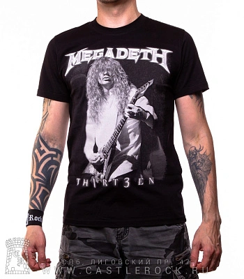 футболка megadeth dave mustaine "thirteen"