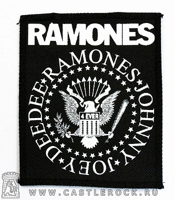 нашивка ramones (лого белое)