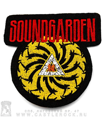 нашивка soundgarden "badmotorfinger" (вышивка)
