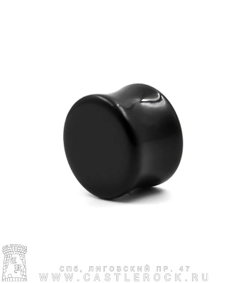 Плаг Акрил Черный 16 мм