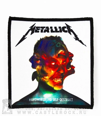 нашивка metallica "hardwired… to self-destruct"