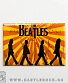 магнит прямоугольный beatles "abbey road" (шарж)
