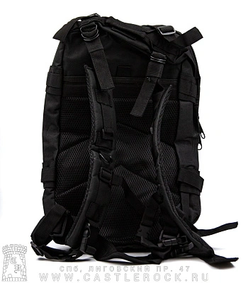 рюкзак тактический походный с контактной лентой (черный)