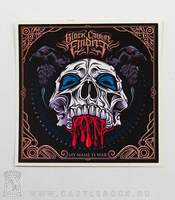 наклейка black crown empire "my name is war"