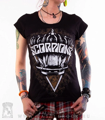 женская футболка scorpions "return to forever" (принт большой)