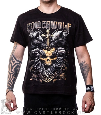 футболка powerwolf (щит)