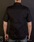 рубашка с коротким рукавом без рисунка (открытые молнии)