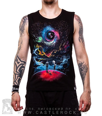 майка космос и три друга (светится)