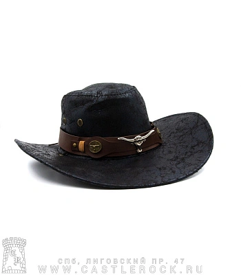 шляпа ковбойская родео черная
