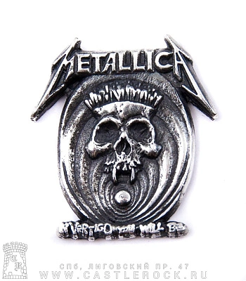 значок цанга metallica "in vertigo you will be"