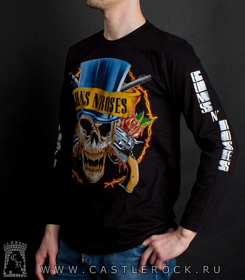футболка guns'n'roses (череп) д/р