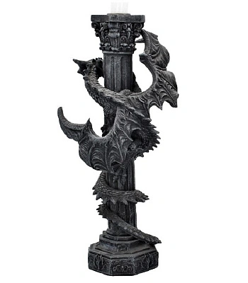 подсвечник дракон на колонне (смотрит вправо)