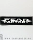 нашивка fear factory (надпись белая)