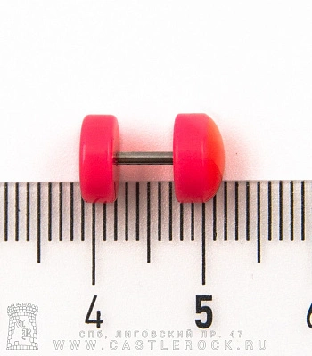 Обманка Плага Сталь с Акриловыми Шайбами (розовая) 1,2 х 6 х 8/8