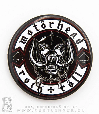 значок motorhead "rock'n'roll"