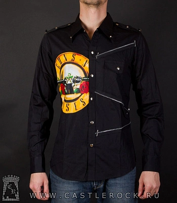 рубашка с длинным рукавом guns'n'roses
