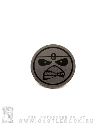 значок цанга с гравировкой iron maiden (eddie)