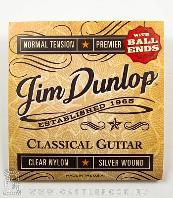 струны jim dunlop нейлоновые для классической гитары dpv102b