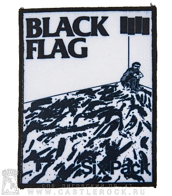 нашивка black flag "six pack"