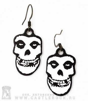 серьги misfits (лого)