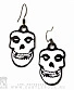 серьги misfits (лого)