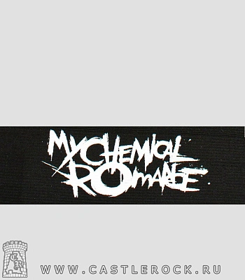напульсник на резинке my chemical romance (надпись белая)