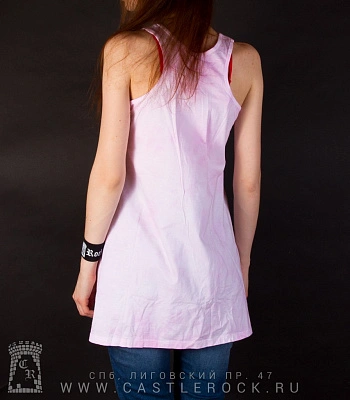 туника кошка с розовым бантом (розовая)